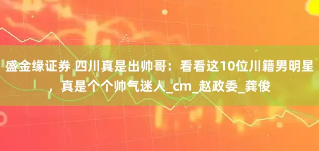 盛金缘证券 四川真是出帅哥：看看这10位川籍男明星，真是个个帅气迷人_cm_赵政委_龚俊